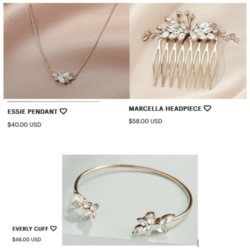 NWT Olive + Piper GOLD SET Essie Everly Marcella
